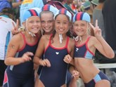 u10 girls beach relay silver